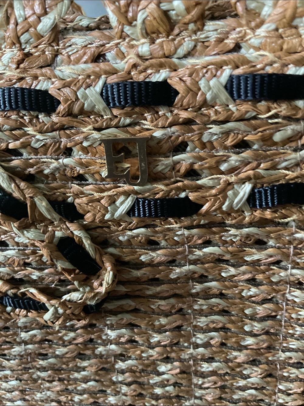 Eric Javits St. Tropez straw tote bag - Picture 6 of 7